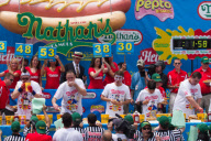 Nathan's Fourth of July hot dog eating contest, New York, America - 04 Jul 2011