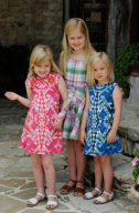 QUEEN BEATRIX  of the Netherlands and family at their vacation home in Italy