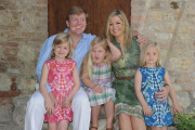 QUEEN BEATRIX  of the Netherlands and family at their vacation home in Italy