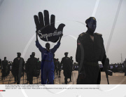 SUDAN: MILITARY PARADE AND PROTEST IN JUBA