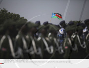 SUDAN: MILITARY PARADE AND PROTEST IN JUBA