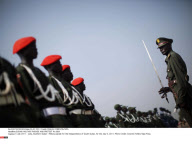 SUDAN: MILITARY PARADE AND PROTEST IN JUBA