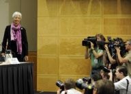 U.S.-WASHINGTON D.C.-IMF-LAGARDE-PRESS CONFERENCE