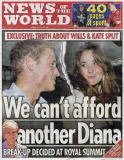 Prince William and Kate Middleton split - Sun Newspaper Headline - 14 Apr 2007