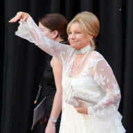 Barbra Streisand at the BAFTA dinner for Prince William and Kate Middleton