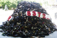 8372 Schuhe zum Gedenken an die Ermordeten von Srebrenica