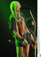 MONTREUX : Actress singer Taylor Momsen performs live during the 45th Montreux Jazz Festival.