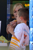 *EXCLUSIVE* Jaime Pressly has a little Karate Kid in the Making