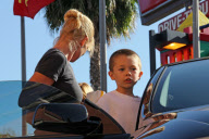 *EXCLUSIVE* Jaime Pressly has a little Karate Kid in the Making
