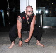Weston Cage does the splits and martial arts at BOA Steakhouse