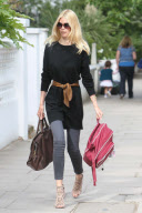 Claudia Schiffer after taking her child to school, London, Britain - 10 Jun 2011