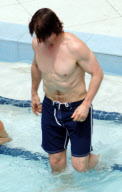 Tom Cruise celebrates his 49th Birthday at the Pool