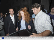 Rupert Murdoch, Rebekah Brooks and James Murdoch at the Stafford Hotel, London, Britain - 10 Jul 2011