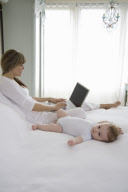 New Mother Working from Home