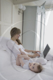 New Mother Working from Home