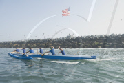 Outrigger canoe team racing