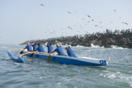 Outrigger canoe team racing