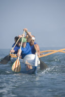 Outrigger canoe team racing
