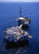 Oil Refinery and platform
