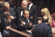 Italian lower house passes austerity package, Rome, Italy - 15 Jul 2011