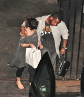 Selena Gomez Leaves Out the Back Door of Geisha House Barefoot