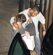 Selena Gomez Leaves Out the Back Door of Geisha House Barefoot