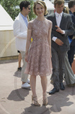 CANNES, FRANCE - MAY 13 2011:Mia WASIKOWSKA arrives at  the Palis des Festival for a photo call for the film "RESTLESS"  people during the 64th Annual Cannes, in France.