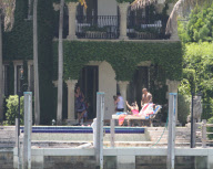 Alicia Keys enjoys some pool fun with her son Egypt and family. Alicia also got cuddles and kisses as she took some time out ahead of the Zo's Summer Groove this weekend
