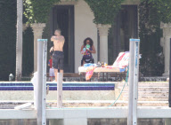 Alicia Keys enjoys some pool fun with her son Egypt and family. Alicia also got cuddles and kisses as she took some time out ahead of the Zo's Summer Groove this weekend

