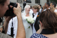 Happy gays wed in NY