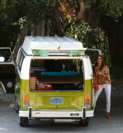 Teri Hatcher Heads Out in a Volkswagen Bus