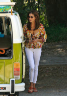 Teri Hatcher Heads Out in a Volkswagen Bus