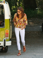 Teri Hatcher Heads Out in a Volkswagen Bus