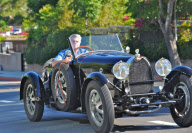 Jay Leno Leaves NBC Studios in his Hot Rod