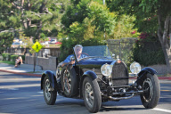 Jay Leno Leaves NBC Studios in his Hot Rod