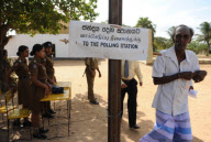 SRI LANKA-WAR ZONE-POLLING