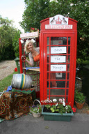 Village opens smallest pub in world in red phone box, Shepreth, Cambridgeshire, Britain - 10 Jul 2011