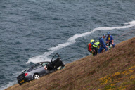 Rettungsaktion am Kliff bei Newquay