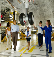 United States President Barack Obama and family visit Kennedy Space Center in Cape Canaveral, Florida, America - 29 Apr 2011