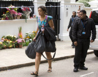 Outside Amy Winehouse's house following her death, Camden, London, Britain - 28 Jul 2011