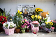 Outside Amy Winehouse's house following her death, Camden, London, Britain - 28 Jul 2011