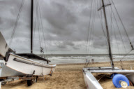 bad weather at the belgian coast