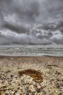 bad weather at the belgian coast