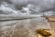 bad weather at the belgian coast