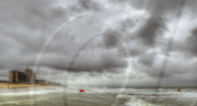 bad weather at the belgian coast