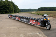Man builds world's longest motorbike, Lincolnshire, Britain - 28 Jul 2011