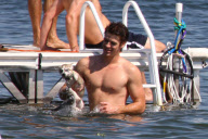 **NO BLOG USE**  *EXCLUSIVE* Miley Cyrus and Liam Hemsworth reunite for a Sunday Lake Affair **NO BLOG USE**