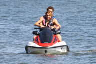 **NO BLOG USE**  *EXCLUSIVE* Miley Cyrus and Liam Hemsworth reunite for a Sunday Lake Affair **NO BLOG USE**