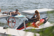 **NO BLOG USE** *EXCLUSIVE* Miley Cyrus and Liam Hemsworth enjoy the Great Lakes
