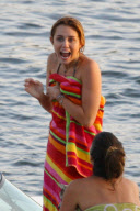 **NO BLOG USE** *EXCLUSIVE* Miley Cyrus and Liam Hemsworth enjoy the Great Lakes